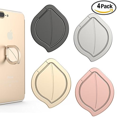 Phone ring finger holder /cell phone stand 4 Pieces, metal finger grip stand holder ring,car mount for iPhone 7 8 plus /Samsung Galaxy S7 S8 edge HTC Smartphones Tablet phone ring finger