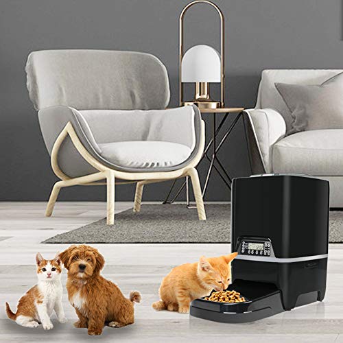 TDYNASTY DESIGN Automatic Cat Feeder, 6.5L Timed Programmable Auto Pet