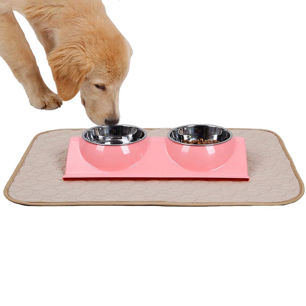 2 Pack Dog Pee Pad Reusable Pet Dog Diaper Pad Urine Potty Training Pads 4 Layers Design Anti-Skid Bottom/Fast Absorb/Deodorant Dog for Indoor Outdoor Car Travel Machine Washable