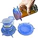Silicone Stretch Lids 6-Pack Of Various Sizes, Oenbopo Silicone Bowl Lids Food Saver Covers Wrap Bowl Pot Cup Lid- BPA Free, Dishwasher, Microwave, Oven and Freezer Safe