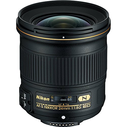 Nikon AF-S FX NIKKOR 24mm f/1.8G ED Fixed Lens with Auto Focus for Nikon DSLR Cameras