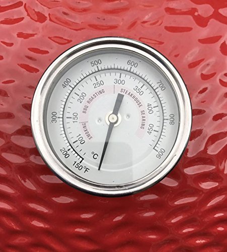 Dracarys 3.3" Grill Thermometer 150-900°F BBQ Grill Kamado Joe Temperature Gauge Waterproof Stainless Steel Cooking Thermometer Oven Wood Stove Accessories Tool Fits for K Joe and Other Smoker (white)