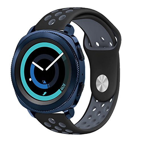 Gear sport band 20mm, kades soft silicone band 20mm replacement s…