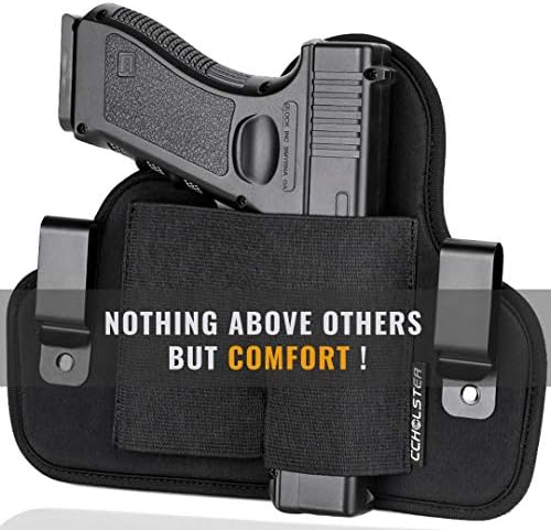 Ultimate Comfortable IWB Holster | Quick Draw Concealed Gun Holster | One Holster Fits Most Pistols & Revolvers,Black