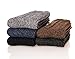 MIUBEAR Men Thick Warm Comfort Wool Knitting Crew Winter Socks 5-Pack