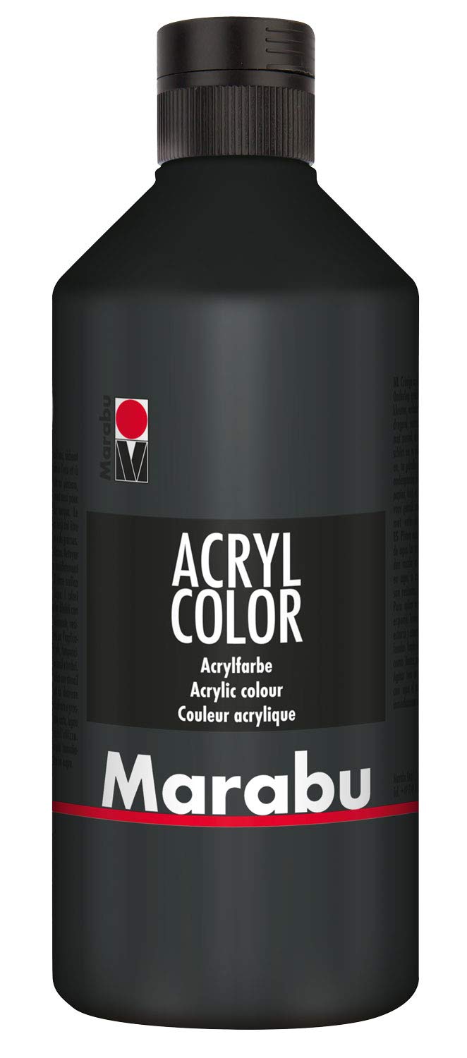 Marabu Acrylic Color, 500 ml Black