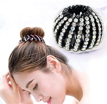 Fancyland Extensible Queue De Cheval Support Strass Bun