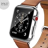 Apple Watch Series 3 Case, Oittm [Crystal Clear] PC Hard Screen Protector All-around Protective Ultra-thin Cover for Apple Watch Series 3/2/Edition/Nike+ [Lifetime Replacements] (42MM)