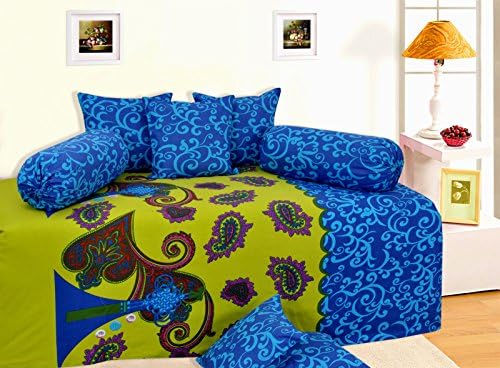 100% Cotton Single Size 120 TC Set Of 8 Home Décor Beautiful Diwan Bedspread