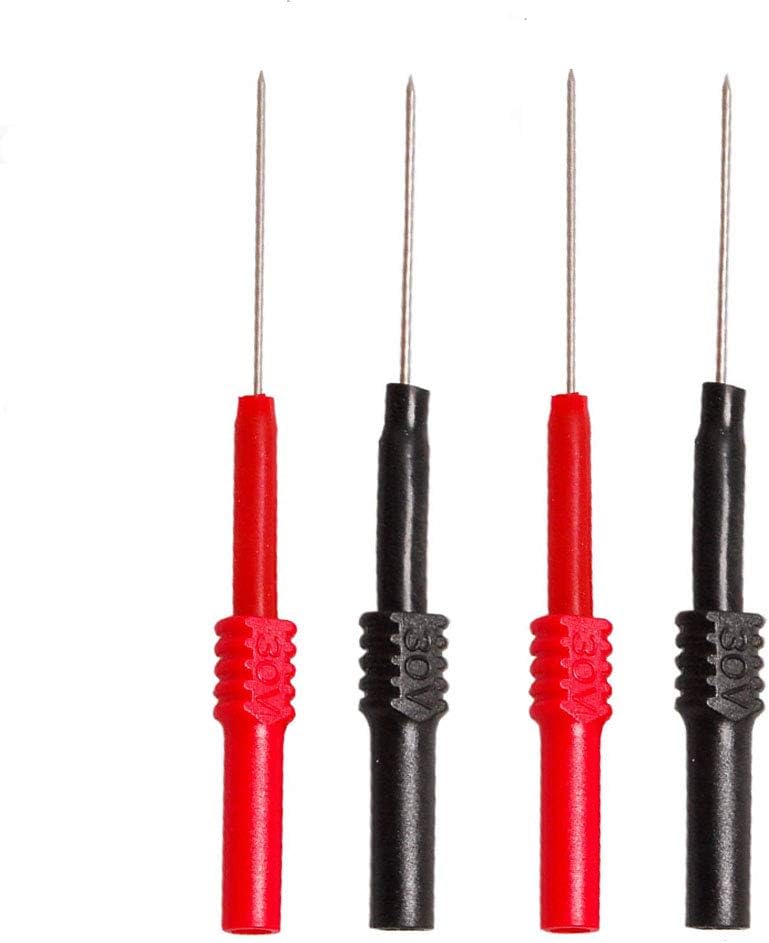 KingBra 4 pcs*0.7mm Coarse Banana Socket to flexible for car repair test puncture wire table stick back pin test needle multimeter pen