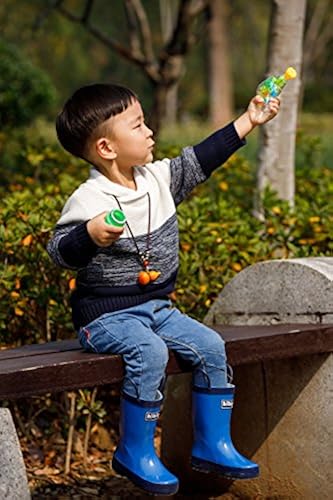 hibigo Toddler Rain Boots for Kids,Waterproof Rubber Rain Boots - Main Image