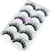 Luxurious Mink Fur 3D False Eyelash LASGOOS Design Natural Messy Thick Long Volume 100% Siberian Fluffy Light Weight Fake Eyelashes Makeup Multi-pack 5 Pairs/Box (A06)