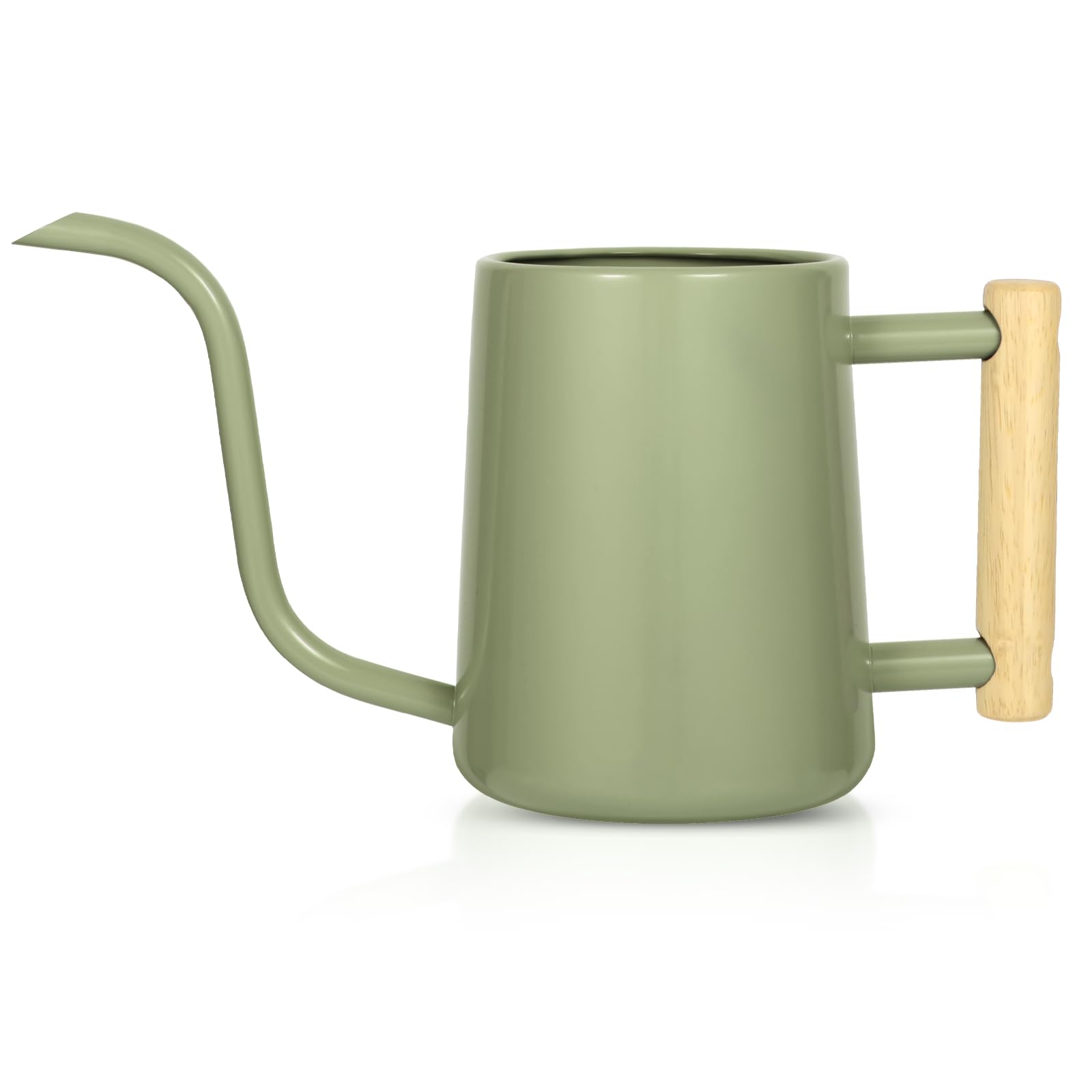 Photo 1 of Watering Can Indoor Plants, 35 oz/1000 ml Metal Stainless Steel Watering Can Pot with Long Spout for Indoor House Plants Bonsai Outdoor Garden Flower Decorative (Sage Green)