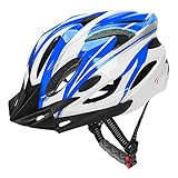 JBM Adult Cycling Bike Helmet Specialized for Men Women Safety Protection CPSC Certified (18 Colors) Black / Red / Blue / Pink / Silver Adjustable Lightweight Helmet with Reflective Stripe and Remova