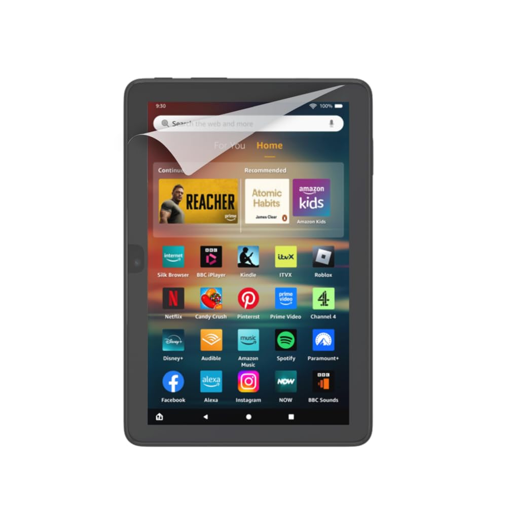 All-new NuPro anti-glare screen protector | 2 pack, for Fire HD 8 tablet & Fire HD 8 Plus tablet (2022 release)