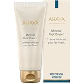 AHAVA Dead Sea Water Mineral Foot Cream - Nourishes 
Hydrates Dry Soles, Prevents Cracks 
Irritations, with Witch Hazel Lea