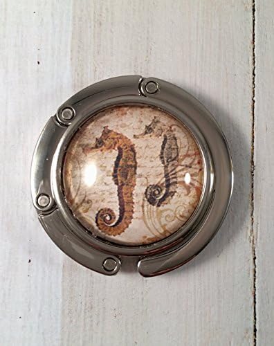 Seahorse Nautical Purse Hook or Handbag Hanger