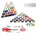 NEX Sewing Thread Set 64 PCS Assorted Sewing Threads with Bobbins Case Thread Spools for Basic Sewing Machine, Emergency and Travel
