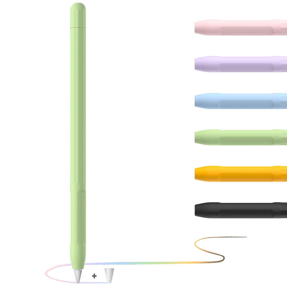 apple Sleeve Cover for Pencil Holder Skin with Protective Nib Cover for 1st Generation Apple Pencil (green) — image 1