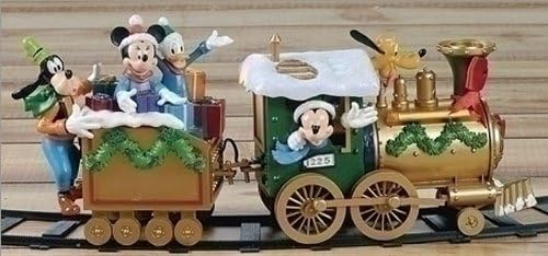 mickey christmas train set