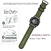 ViCRiOR for Garmin Fenix 3/Fenix 5X Watch Band, Premium Woven Nylon Bands Adjustable Replacement Sport Strap with Metal Buckle for Garmin Fenix 3/Fenix 3 HR/Fenix 5X Smart Watch, Army Green