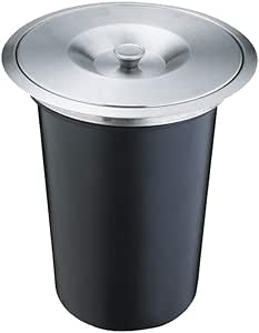Cubo Basura Encimera,Bote De Basura Oculto En El Gabinete,Tapa De Acero