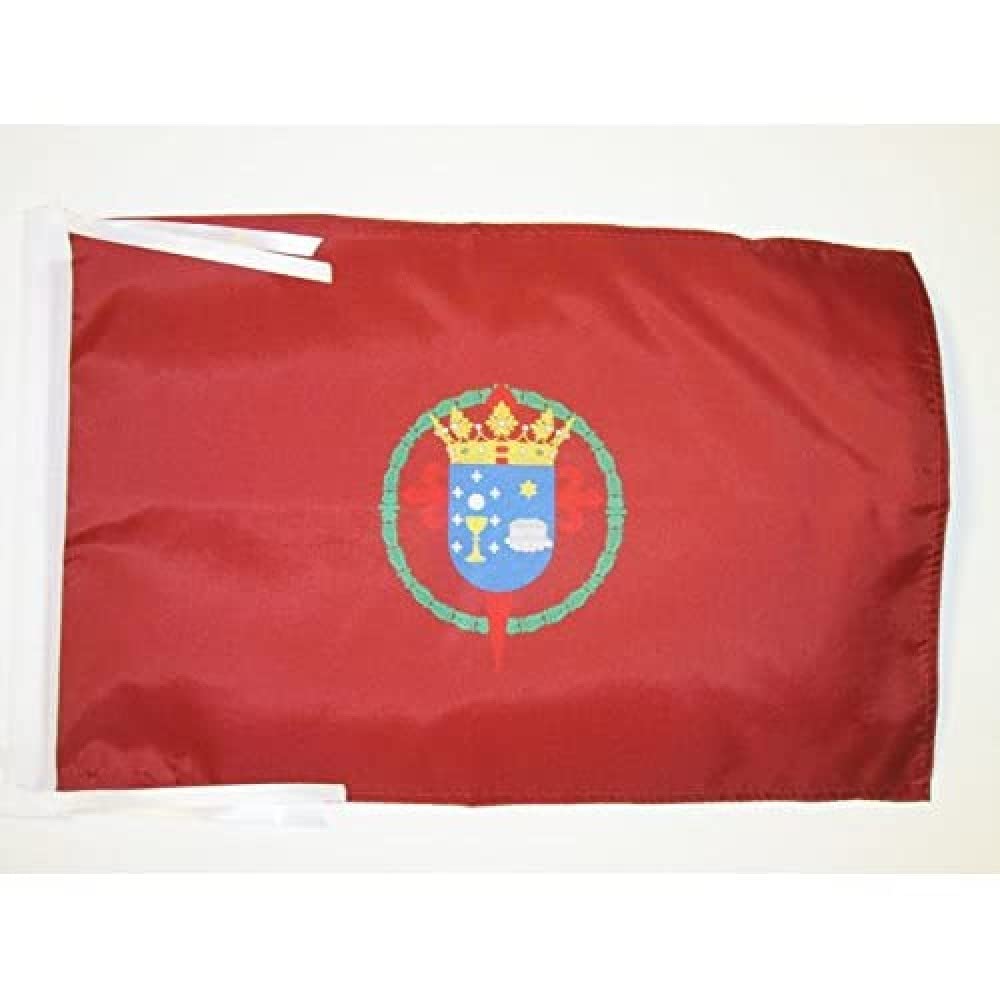 AZ FLAG - Santiago de Compostela Flag - 18'' x 12'' - 100% Polyester Santiago Small Banner with Two Cords - Fade Resistant - Vivid Colors - 18x12 in - 45x30 Cm — image 1
