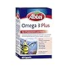 Abtei Omega 3 Plus – Nahrungsergänzungsmittel reich an Omega-3-Fettsäuren für den Cholesterinspiegel und die Herzfunktion – mit Vitamin E und Folsäure – 1 x 60 Kapseln (1er Pack)