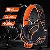 PowerLocus-P6-Bluetooth-Headphones-Over-Ear-Wireless-Headphones-Super-Bass-Hi-Fi-Stereo-Sound-20Hrs-Battery-LifeSoft-Earmuffs-Headphones-with-Mic-Voice-Assistant-for-iPhoneAndroidLaptopsPCTV PowerLocus P6 Bluetooth Headphones Over Ear, Wireless Headphones, Super Bass Hi-Fi Stereo Sound, 20Hrs Battery Life,Soft…