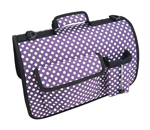 Wetietir Clutch Bag Four-Sided Breathable Pet Backpack Shoulder Bag Out Portable Pet Bag,Spottedpurple,S Dinner Purse (Color : Spottedpurple, Size : Small)