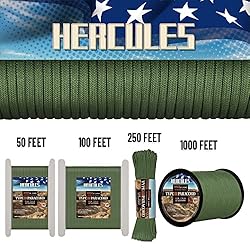 HERCULES Type III Paracord 550 Paracord Rope