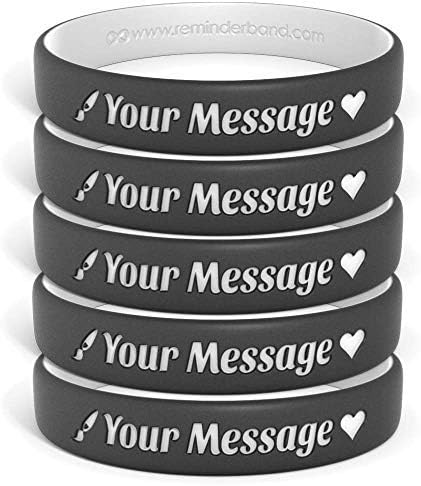 Reminderband 25 カスタム 豪華 シリコン リストバンド カスタマイズ可能なラバーブレスレット モチベーション イベント ギフト サポート 募金活動 意識のためにカスタマイズ メンズ レディース Innhs Edu Ph