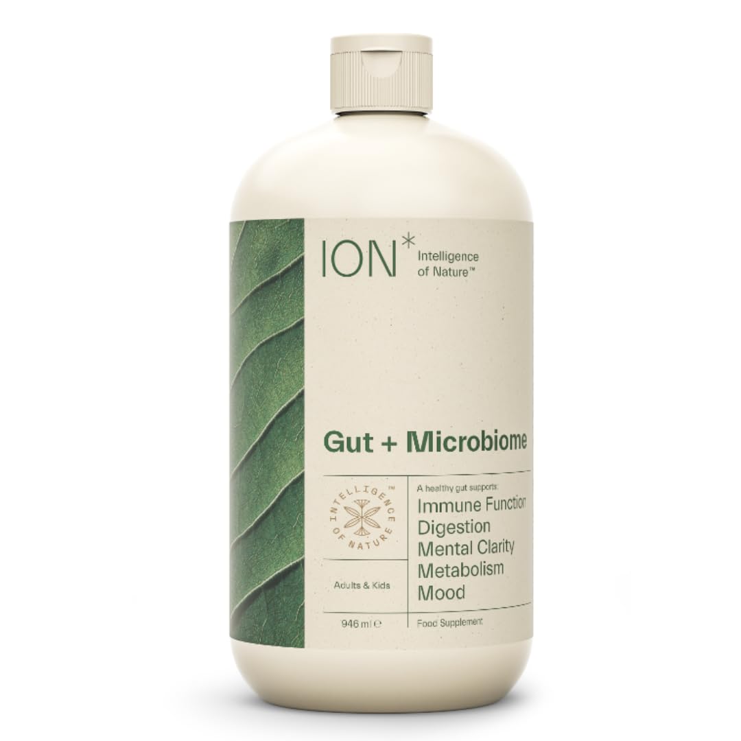 ION Gut Health Supplement 946ml | ION* Gut + Microbiome | Support that Goes Beyond Probiotics | Promotes Digestive Wellness, Alleviates Gluten Sensitivity | Strengthens Gut Lining| Bloating Relief