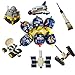 6-Packs Easter Egg Fillers, Large Egg Filled with Different Building Brick Toys and Instructions to Build Various Spacecraft (space series）