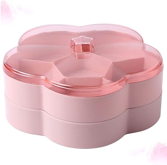 Dekorative Obstschale Transparenter Deckel Snacks Etui Trockenfrüchte