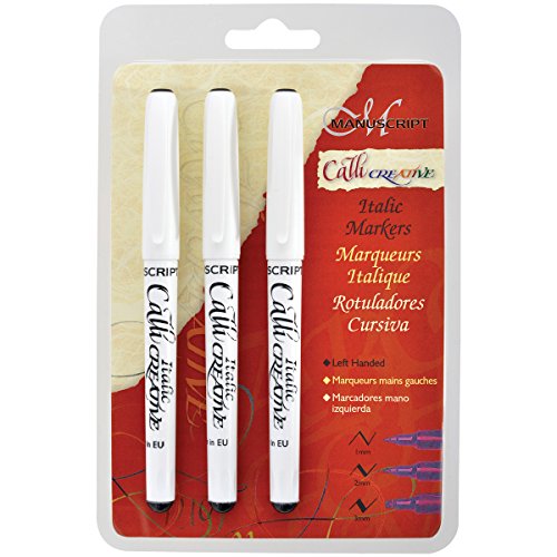 Manuscript pen calli creative markers left, hand assort…