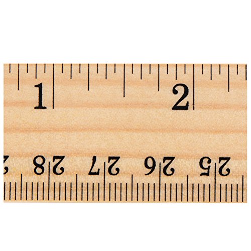 SODIAL(R) 12 x Wood Ruler Student Rulers Wooden School Rulers Office Ruler Measuring Ruler, 2 Scale (12 Inch and 30 cm) - Thumbnail 4