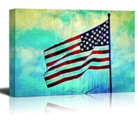 Canvas Wall Art Memorial Day Canvas Prints Home Artwork Decoration for Living Room,Bedroom - 12x18 inches