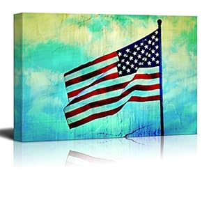 Canvas Wall Art Memorial Day Canvas Prints Home Artwork Decoration for Living Room,Bedroom - 12x18 inches