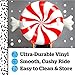 BigMouth Inc. Peppermint Snow Tube - 3 ft. Wide Inflatable Snow Tube with Easy Grip Handles, Made of Durable Vinyl with Welded Seams - Makes a Great Gift