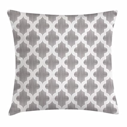 Amazon Com Tina R Grey And White Throw Pillow Cushion Cover