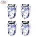 Solar powered Mason Jar Lights 4 pack