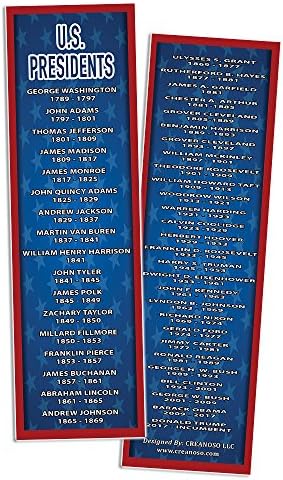 Four sturdy bookmarks with 4th of July theme designs.