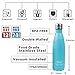 Sfee 17oz Insulated Water Bottle Stainless Steel Double Wall Vacuum Bottle Cup Leak Proof Keeps Hot and Cold Drinks BPA Free for Kids Outdoor Sports Camping Gym+Cleaning Brush
