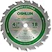 Oshlun SBW-045018 4-1/2-Inch 18 Tooth ATB Fast Cutting and Trimming Saw Blade with 3/8-Inch Arbor primary