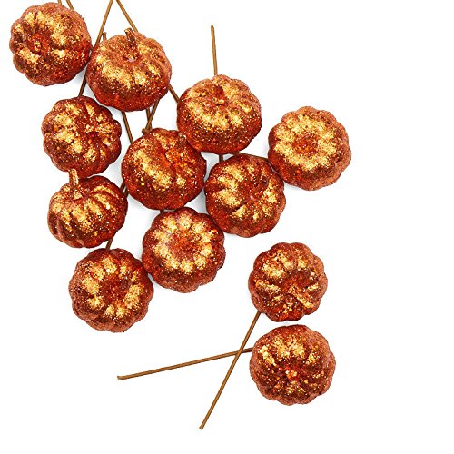 Factory Direct Craft Dense Foam Artificial Pumpkin Picks | 12 Pumpkins
