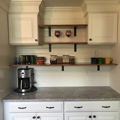 4 Pack - 10"L x 6"H Angle Shelf Bracket, Iron Shelf Brackets, Metal Shelf Bracket, Industrial Shelf Bracket, Modern Shelf Bracket, Shelving