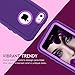 FOGEEK iPhone 5C Case, Dual Layer Anti Slip 360 Full Body Cover Case PC and TPU Shockproof Protective Compatible for Apple iPhone 5C ONLY (Purple)