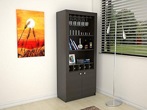 Bar Buffet for bottle and glass storage, 2 doors and shelves
