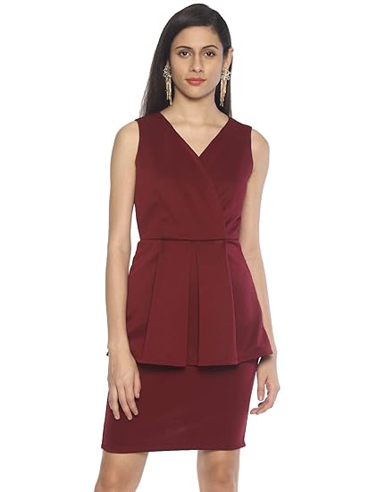 one piece dress knee length on amazon